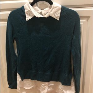 Princess Vera Wang Collard Sweater 🦋👚 👑